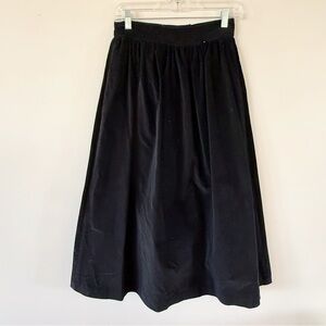 Vintage Women 100% Cotton Velvet Full Maxi Skirt Size 10 Whimsigoth Dark Cottage